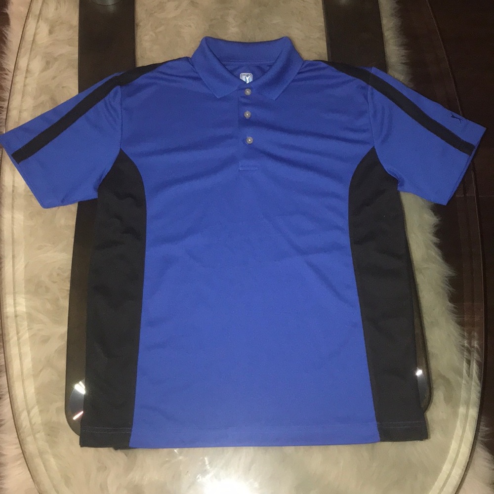 PGA Tour Blue/Black Kids Polo
